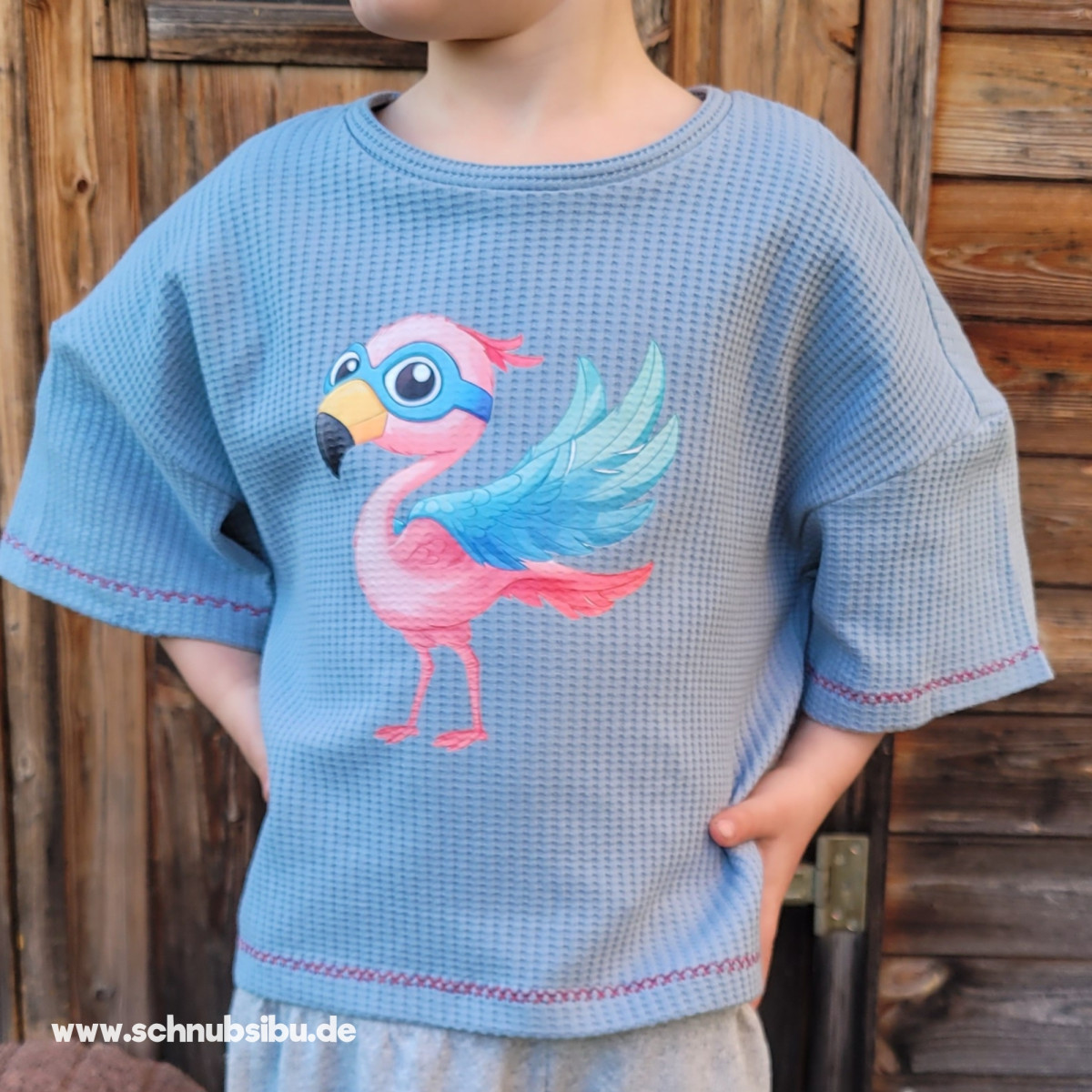 Bügelbild Superhelden Tiere - Flamingo